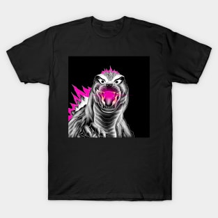 godzilla in led lightning plasma radioactive kaiju T-Shirt